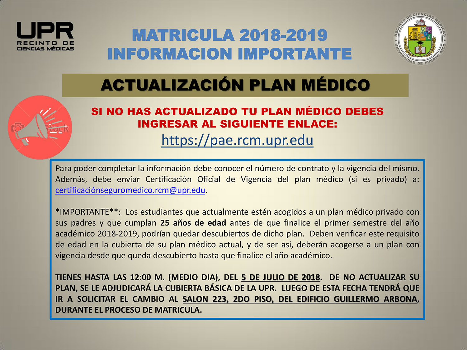 Plan Medico Estudiantil