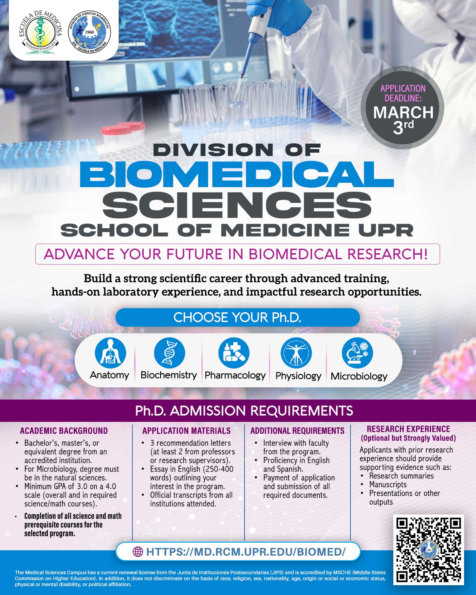 flyer-BIOMED PPromocion programas ciencias biomedicas