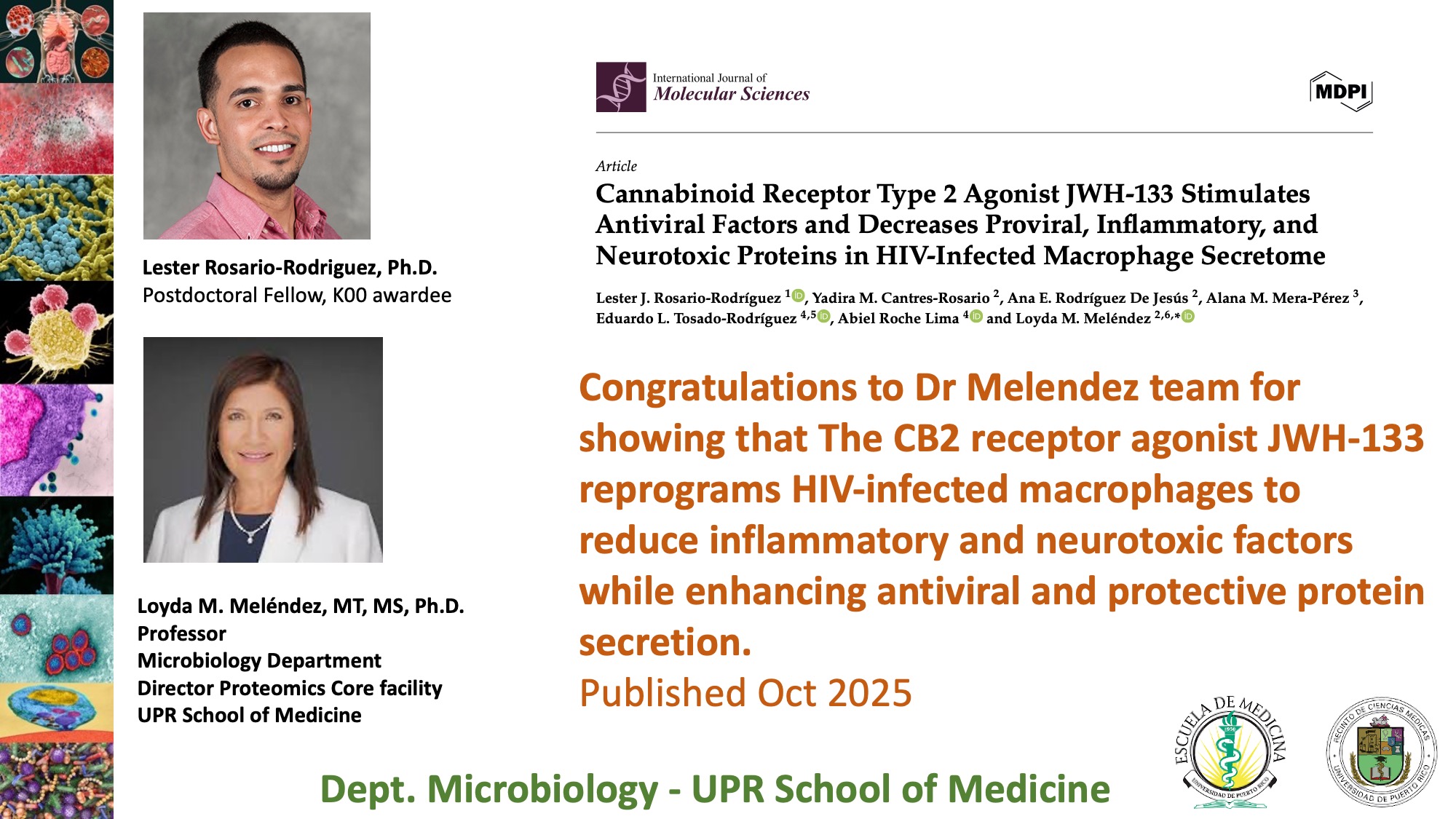 Congratulations to Dr Melendez team