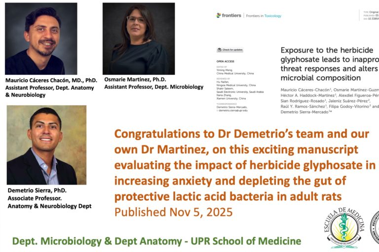 Congratulations to Dr Demetria's team